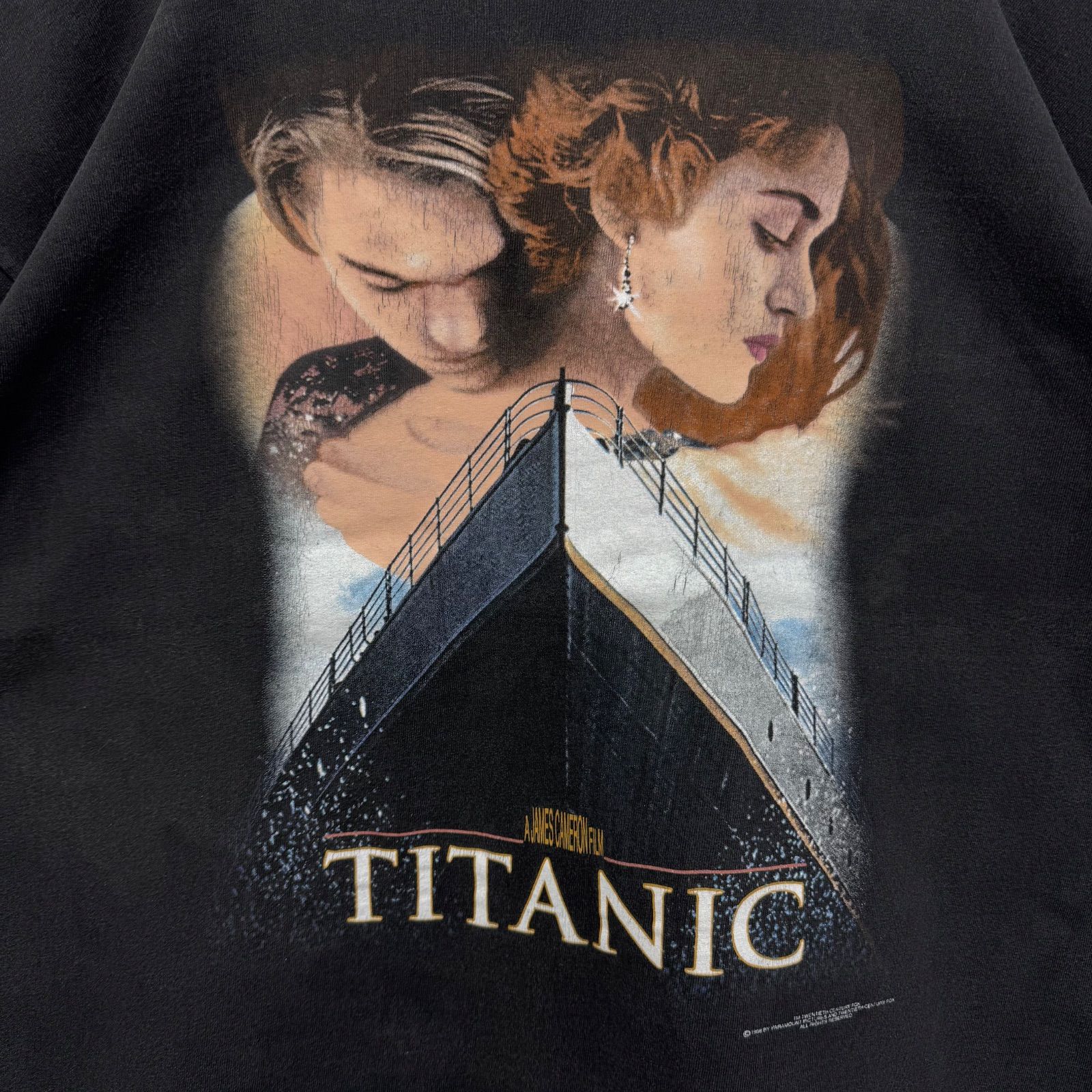 90年代 90s 当時物 タイタニック Tシャツ 映画 ムービー TITANIC USA製 