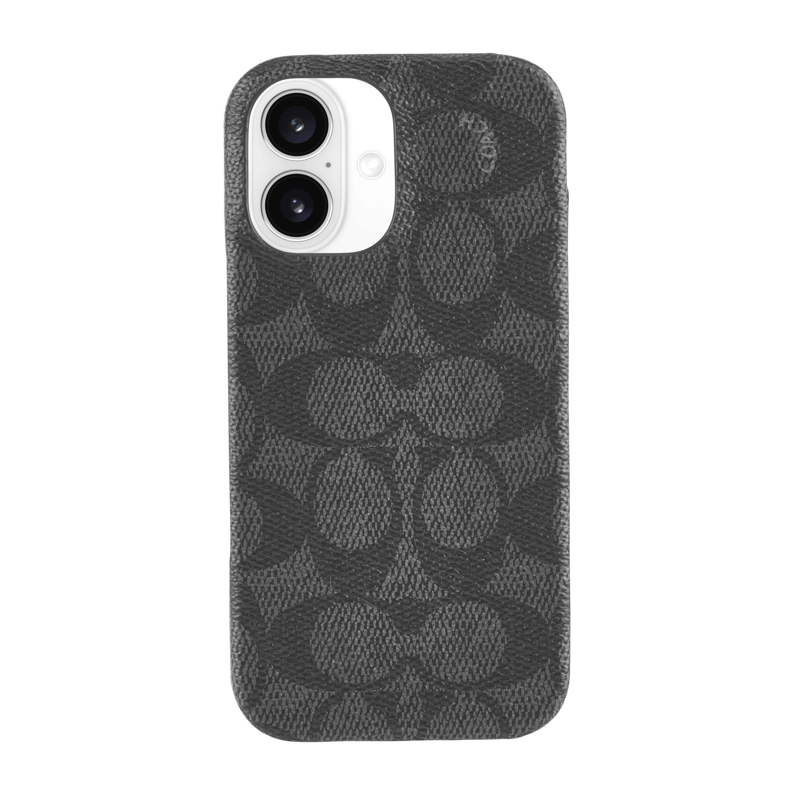 iPhone 16 ケース 背面型 ラップ Slim Wrap Case 正規品 コーチ (Signature C Charcoal) [Signature C Charcoal]