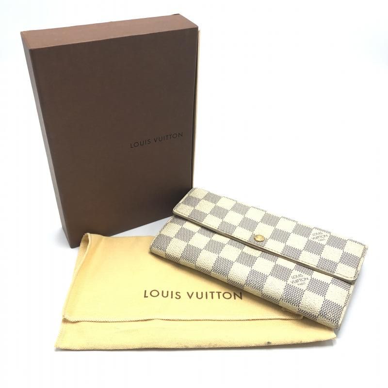 ルイヴィトン ダミエ アズール ポルトフォイユ サラ 長財布 ルイ