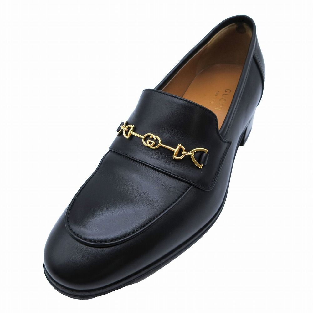 GUCCI ブラックレザー ローファー GUCCI ブラックレザー ローファー 6½ - メルカリ