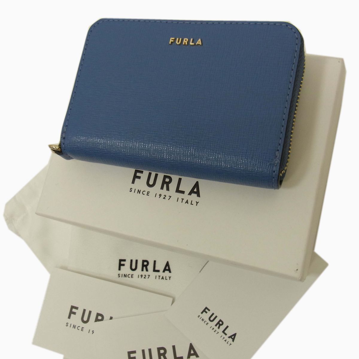 極美品 定価18,700円◇FURLA BABYLON S ZIP AROUND CC バビロン