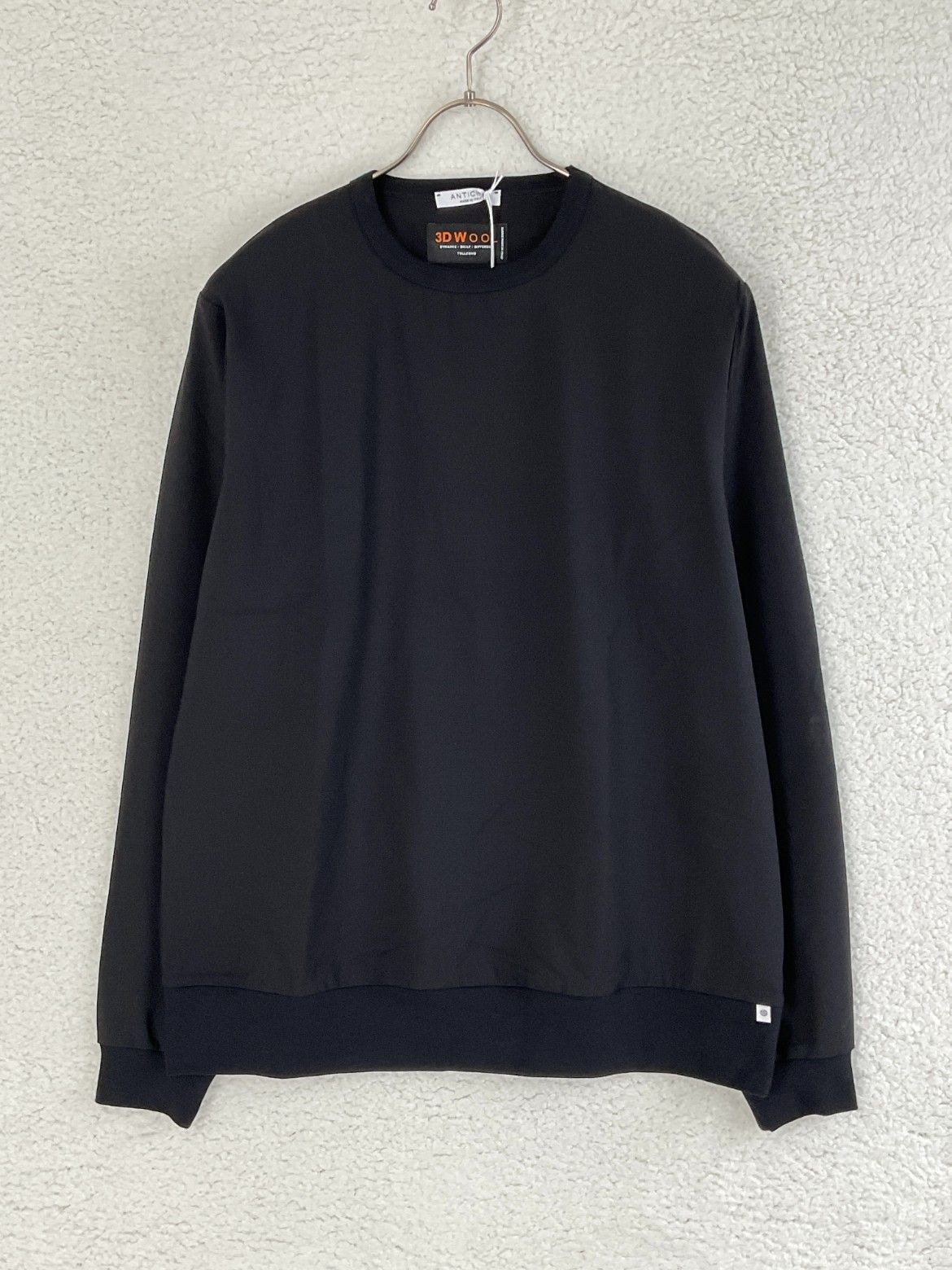 【未使用品】ANTICIPO 3D WOOLリブサマーウールカットソー 48 未使用 ANTICIPO アンティーチポ 48 グレー 3D WOOLリブサマーウールT