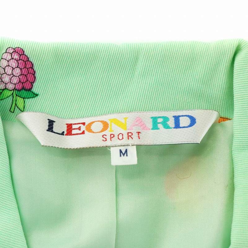 レオナールスポーツ LEONARD SPORT ベスト ジレ 襟付き 花柄