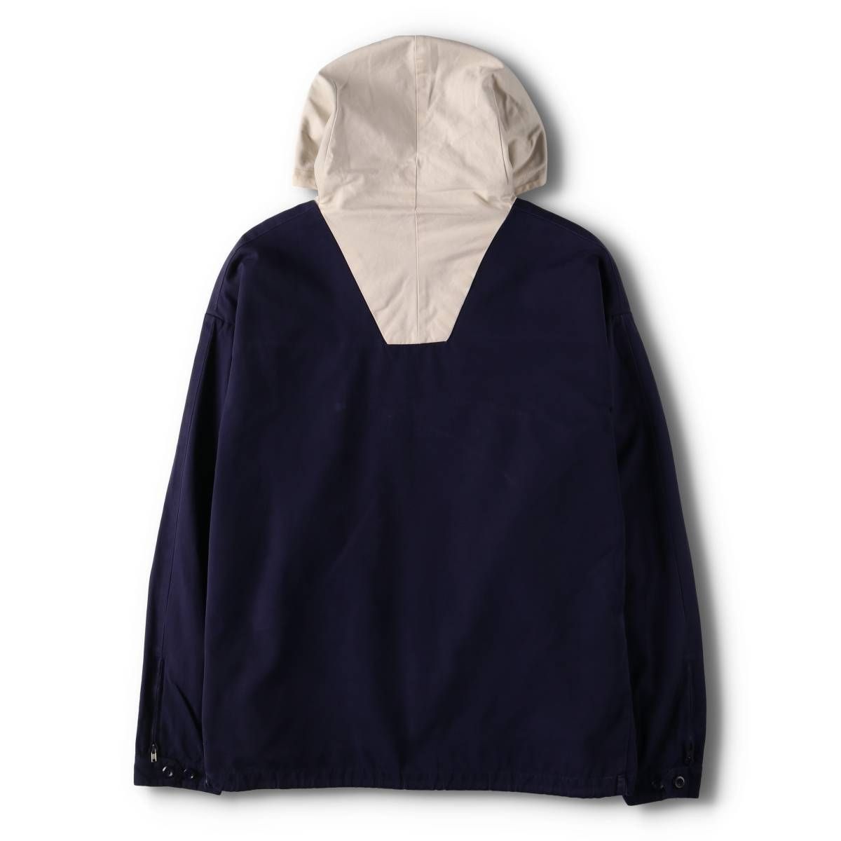 JCREWジェイクルーナイロンジャケットアノラック90sネイビー短丈メンズL希少 旧タグ90s】JCREW ジェイクルー コットンアノラックパーカー
