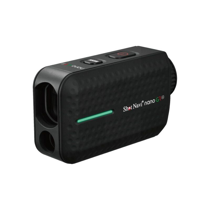 メーカー正規品 ShotNavi ショットナビ nanoGR PLUS ブラック 高速測定×±30cm誤差 ゴルフ用レーザー距離計