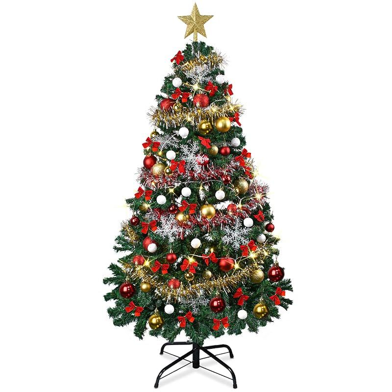 クリスマスツリー 150cm 枝数450本 暖色LEDライト クリスマス