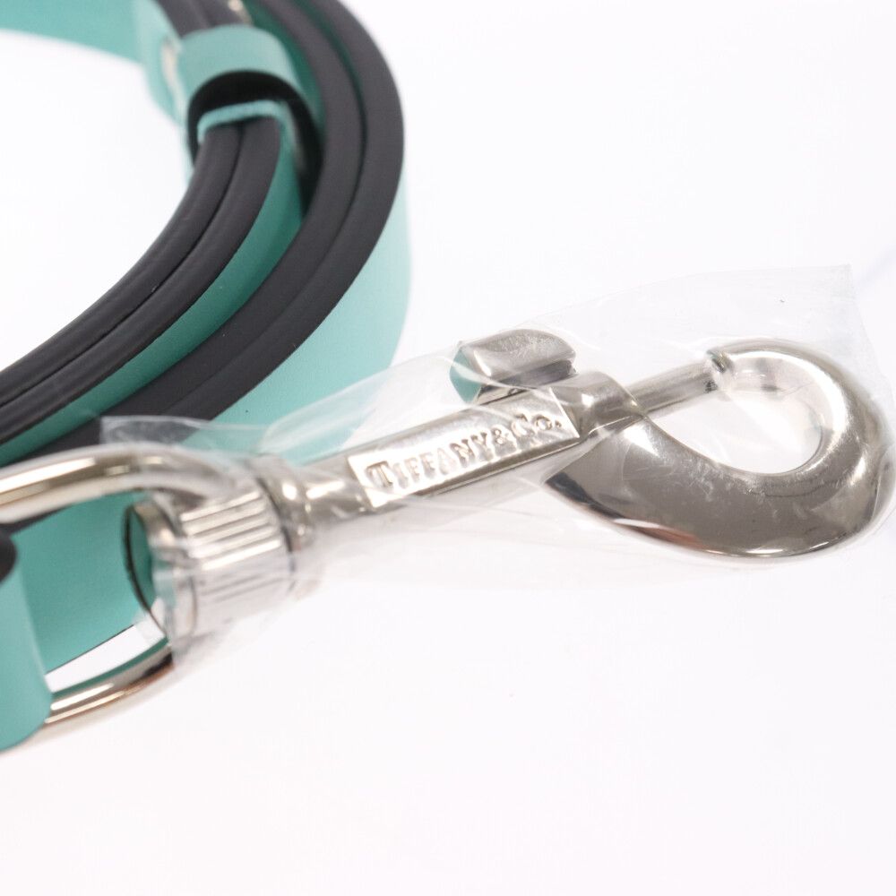 未使用 ティファニーTiffany レザー リード ペットリーシュ ドッグ 犬 ペットリーシュ ティファニー ブルー レザー ラージ | Tiffany & Co.