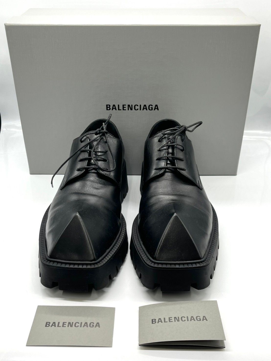 人気が高い BALENCIAGA RHINO リノ ダービー 40 靴 - www ...