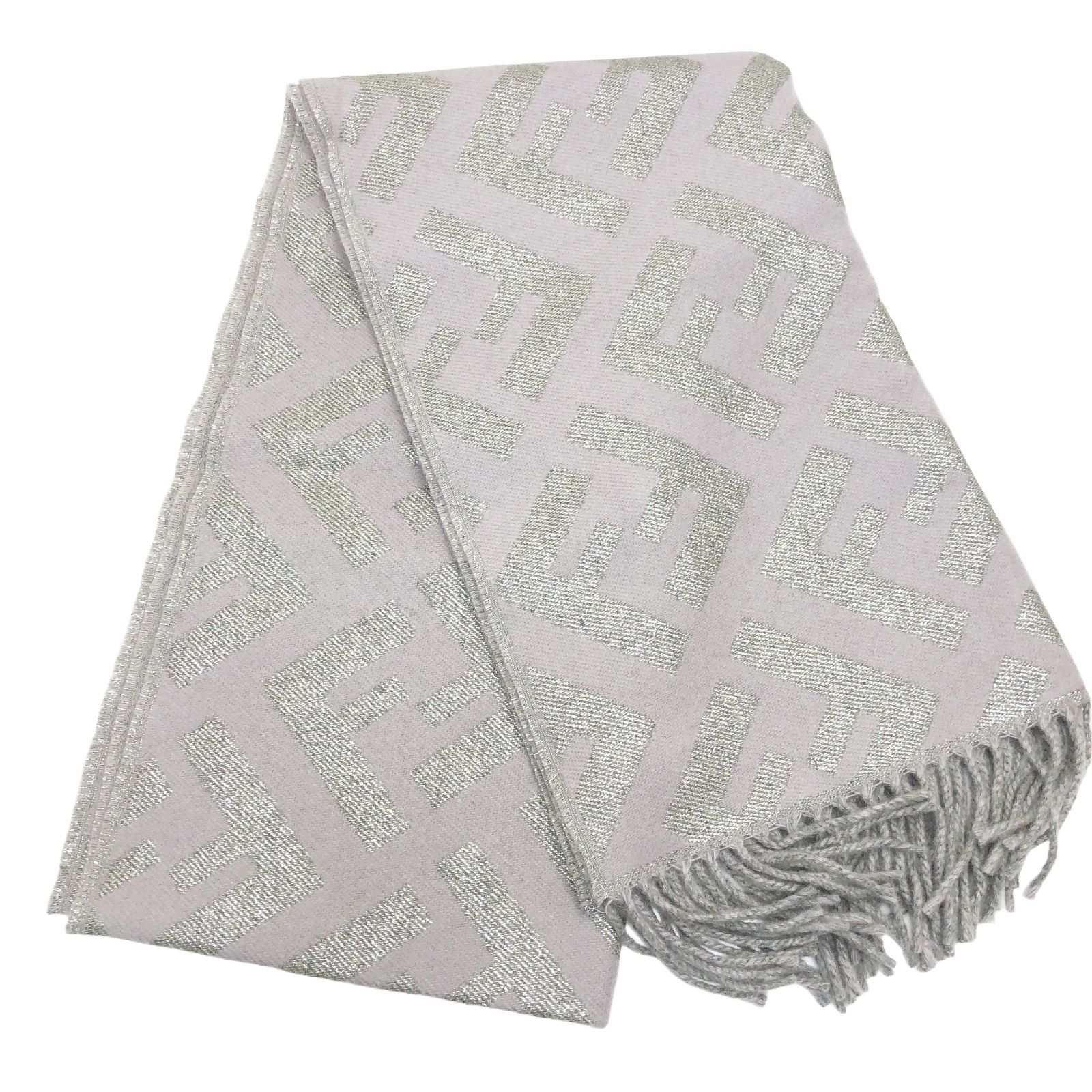 FENDI フェンディ FF Logo Cashmere Scarf Purple FFロゴ カシミヤ スカーフ マフラー パープル FXT260 AIX5 TU