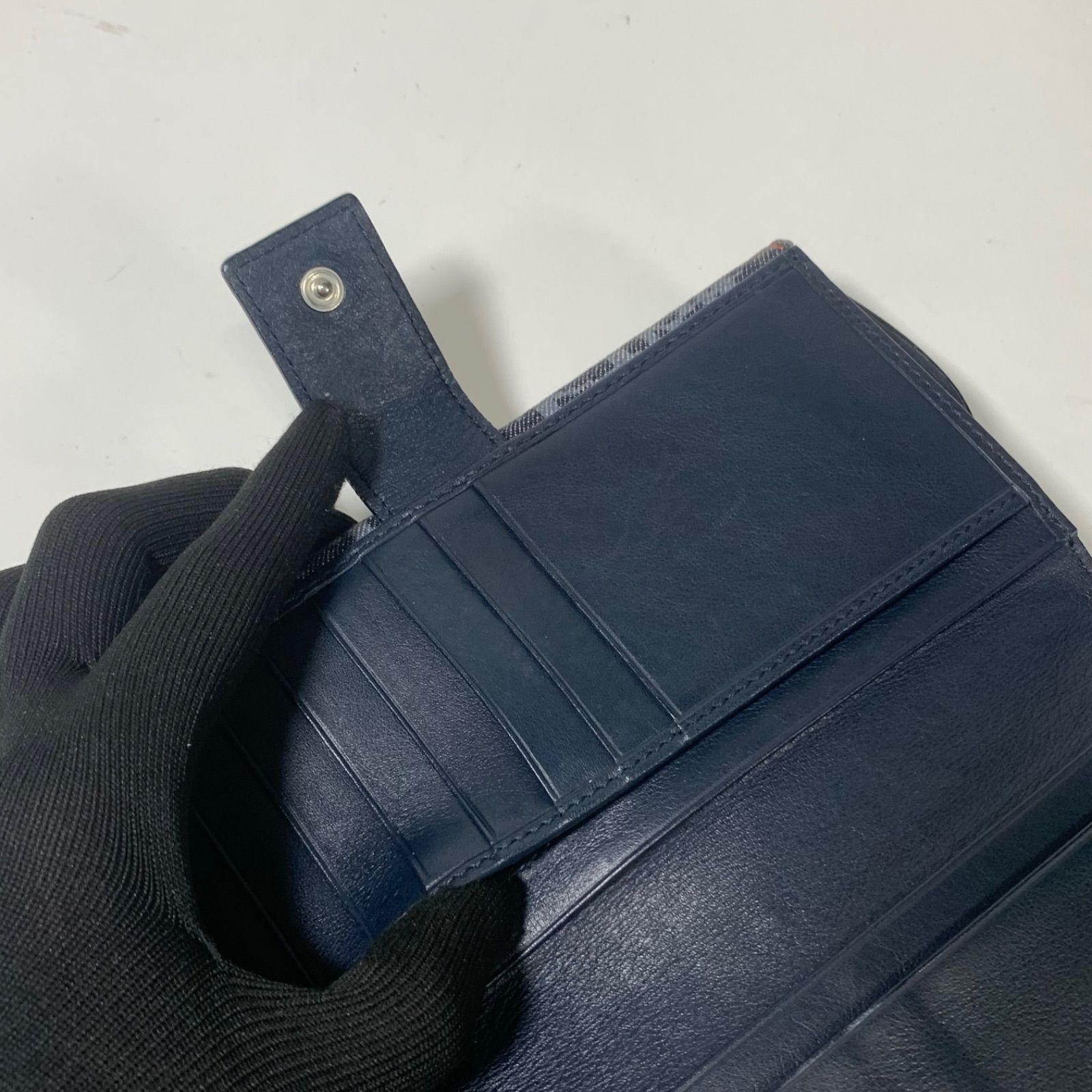 Christian Dior クリスチャンディオール 長財布 Wホック サドル  