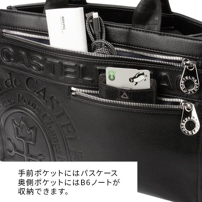 CASTELBAJAC ブラック ハンドバッグ CASTELBAJAC カステルバジャック バッグ メンズ レディース