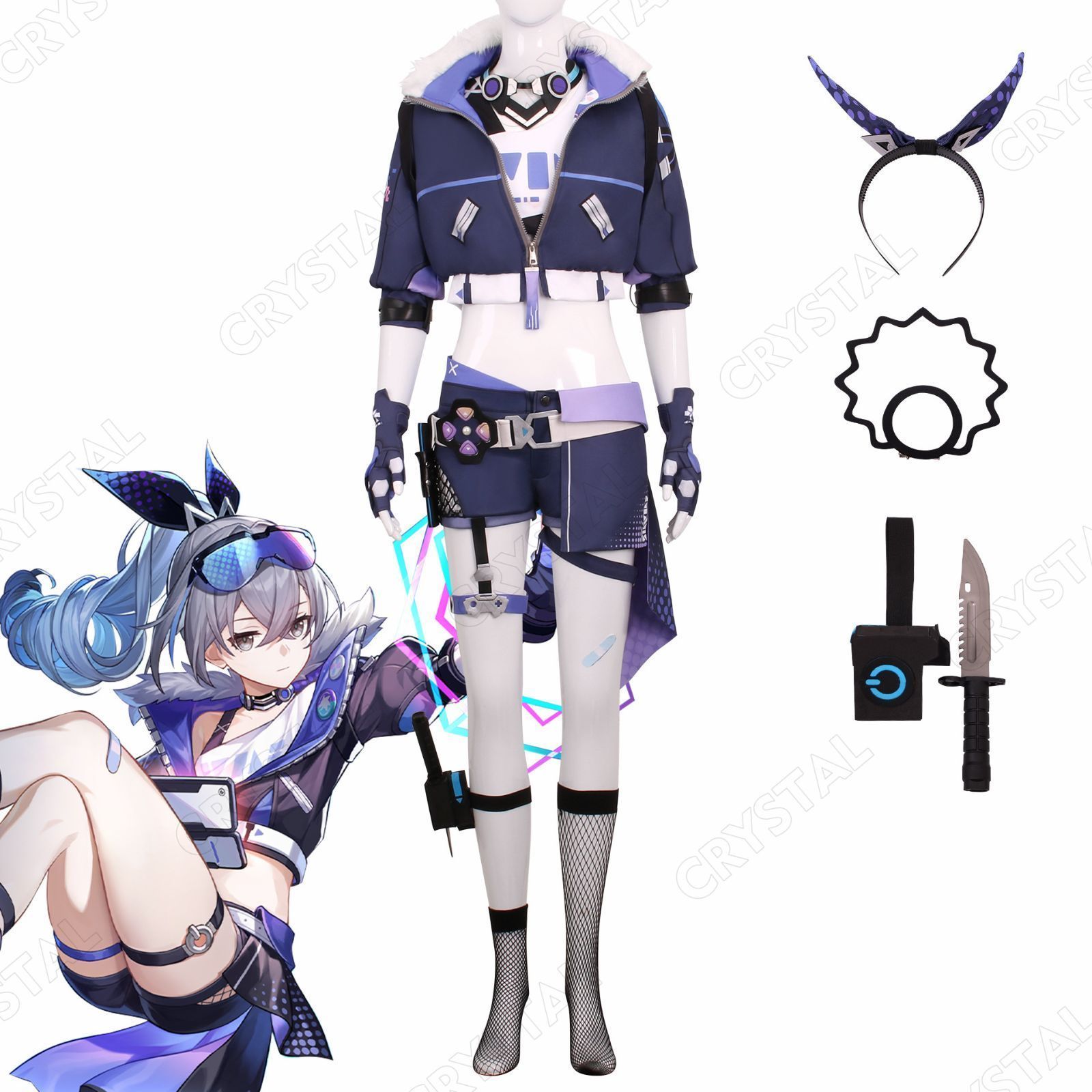 Amazon.co.jp: 崩壊：スターレイルグッズ 銀狼 コスプレ衣装 16