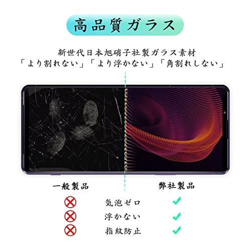 【匿名配送】 HD-2枚セット_Xperia1IV/Xperia1III prance Xperia1IV/Xperia1III ガラスフィルム 1IV SOG