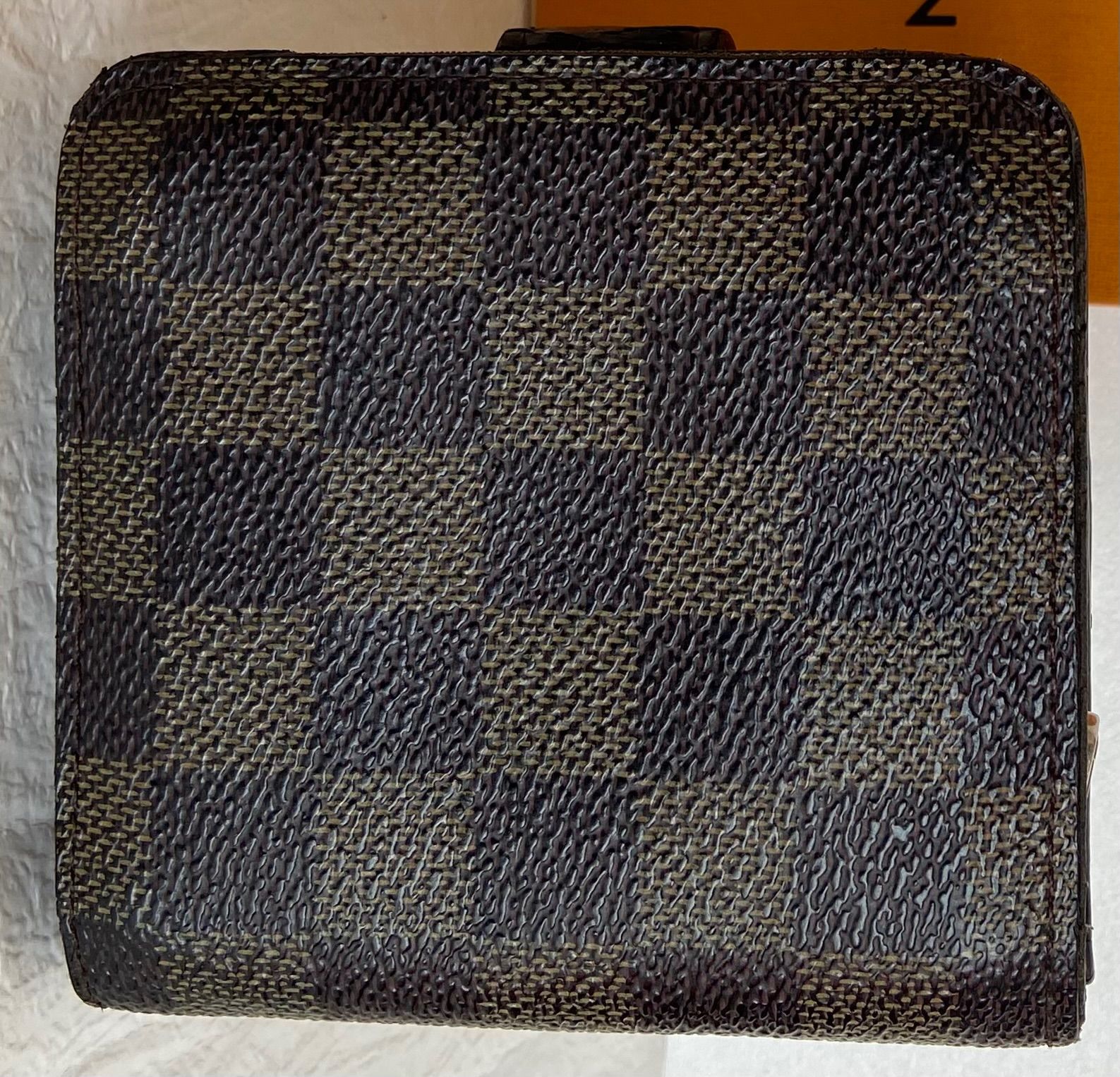 🖤美品🖤希少！LOUIS VUITTON 二つ折り財布　ダミエ　コンパクトジップ　ルイヴィトン　シリアルナンバーあり　1