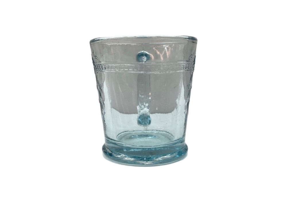 ファイアーキング Fire King 40 s Philbe Mug フィルビー マグ サファイアブルー Dハンドル 無刻印 耐熱 加工 マグカップ 青 その他 総柄 ブルー 104 Z 15