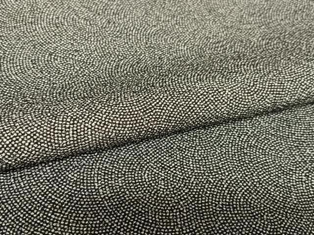 平和屋着物●江戸小紋　鮫小紋柄　黒地　正絹　逸品　AAAT0620zg 平和屋着物○江戸小紋 鮫小紋柄 黒地 正絹 逸品 AAAT0620zg