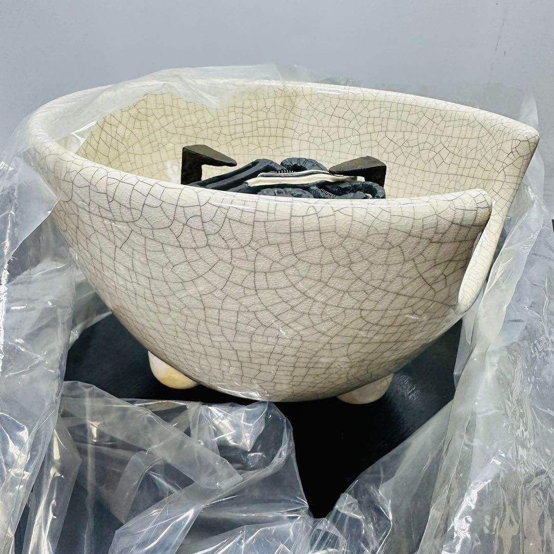 野々田式 風炉型 電熱器白さつま 最高 茶道