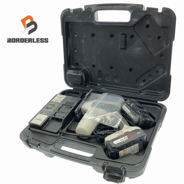 品 Panasonic パナソニック 14.4V 充電角穴カッター EZ4543 バッテリー2個 14.4V 3.3Ah|4.2Ah 充電器 ケース113334