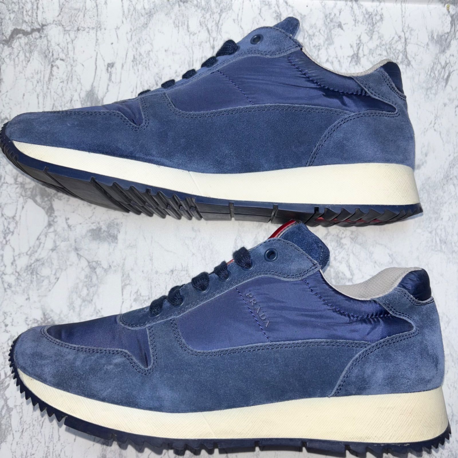 PRADA プラダスポーツ スウェードスニーカー シューズ 3E5939 38 25 