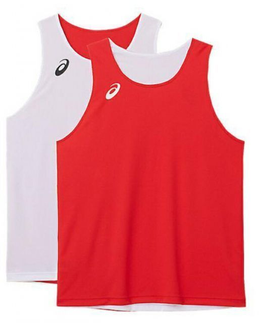 asics アシックス REVERSIBLETOP クラシックレッド 150 2063A204 600 | スポーツ スポーツウェア バスケットボール リバーシブルシャツ ゲームシャツ 袖なし ノースリーブ 吸汗速乾 ユニセックス キッ