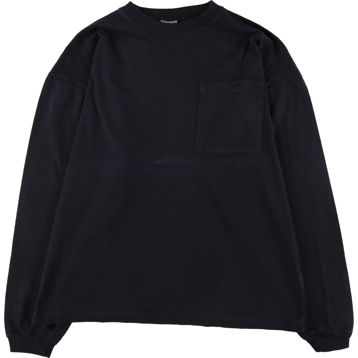 古着 90年代 PURE STUFF 無地ポケットロングTシャツ ロンT USA製 メンズXL相当/eaa486573