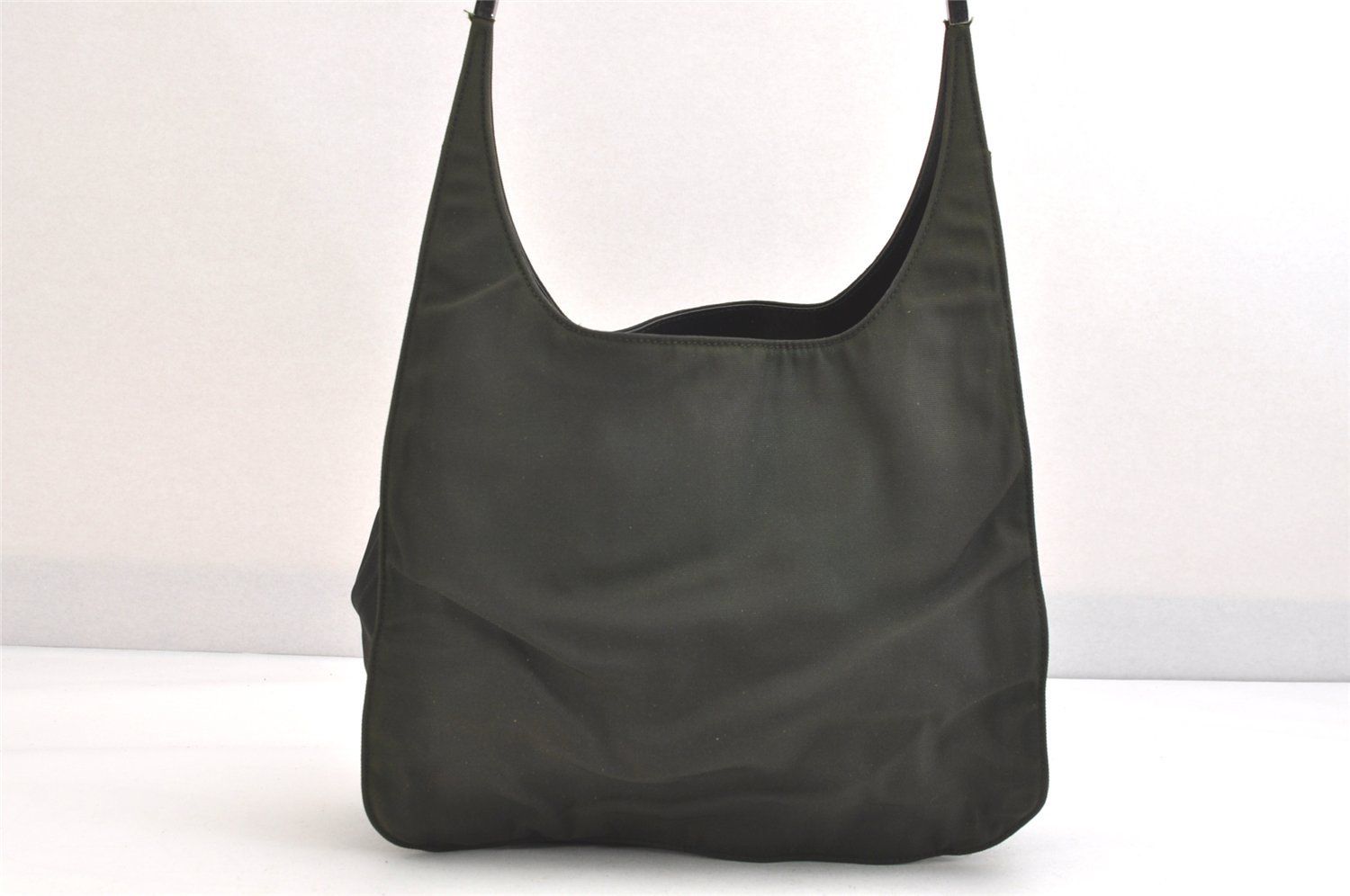 GUCCI グッチ ショルダーバッグ 財布 ナイロン レザー 0013708 カーキ グリーン ジャンク 2437N