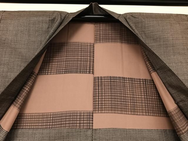 平和屋着物○男性 本場大島紬 アンサンブル 120亀甲 総詰 正絹 逸品