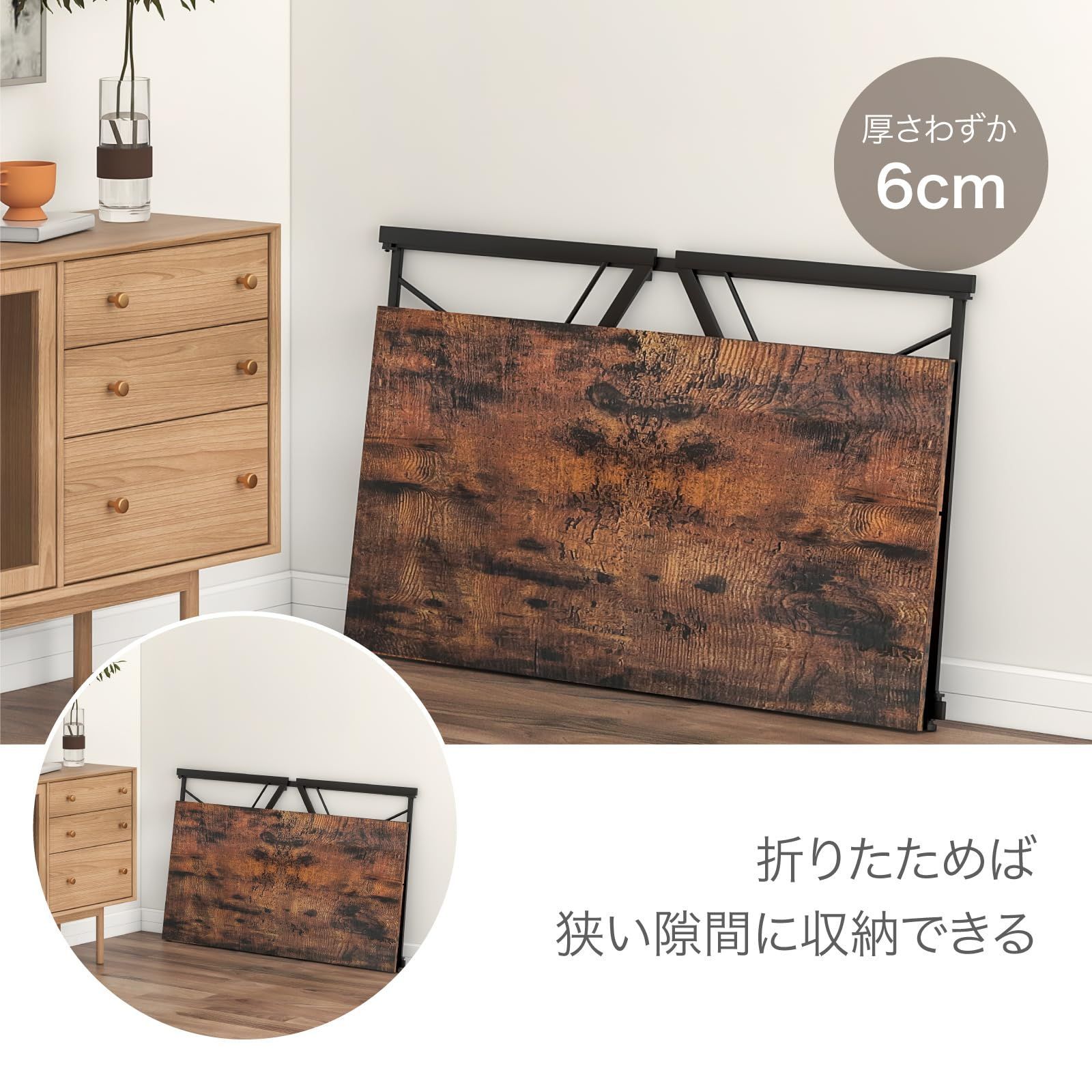 家具、インテリア 【未使用 美品】YEARCOLOR 折りたたみパソコンデスク1台
