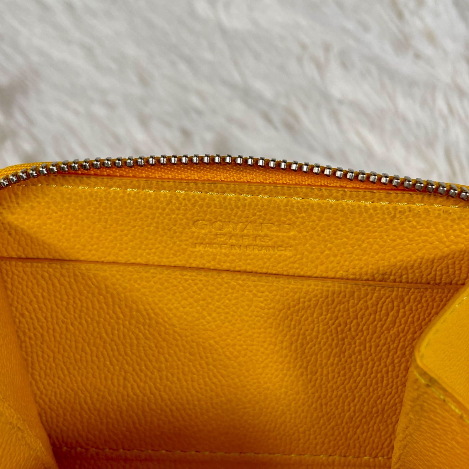 美品】GOYARD ゴヤール マティニョン ミニ コインケース イエロー 