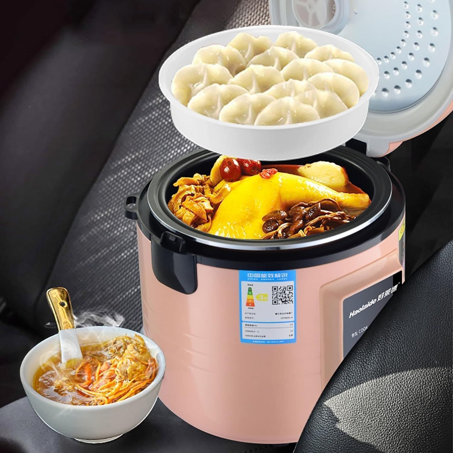 200W 車電気炊飯器24Vトラック車内