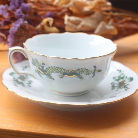 マイセン Meissen リッチドラゴンシリーズ グリーン カップ ソーサー エキスパート藤沢辻堂店 マイセン Meissen リッチドラゴンシリーズ グリーン カップ ソーサー