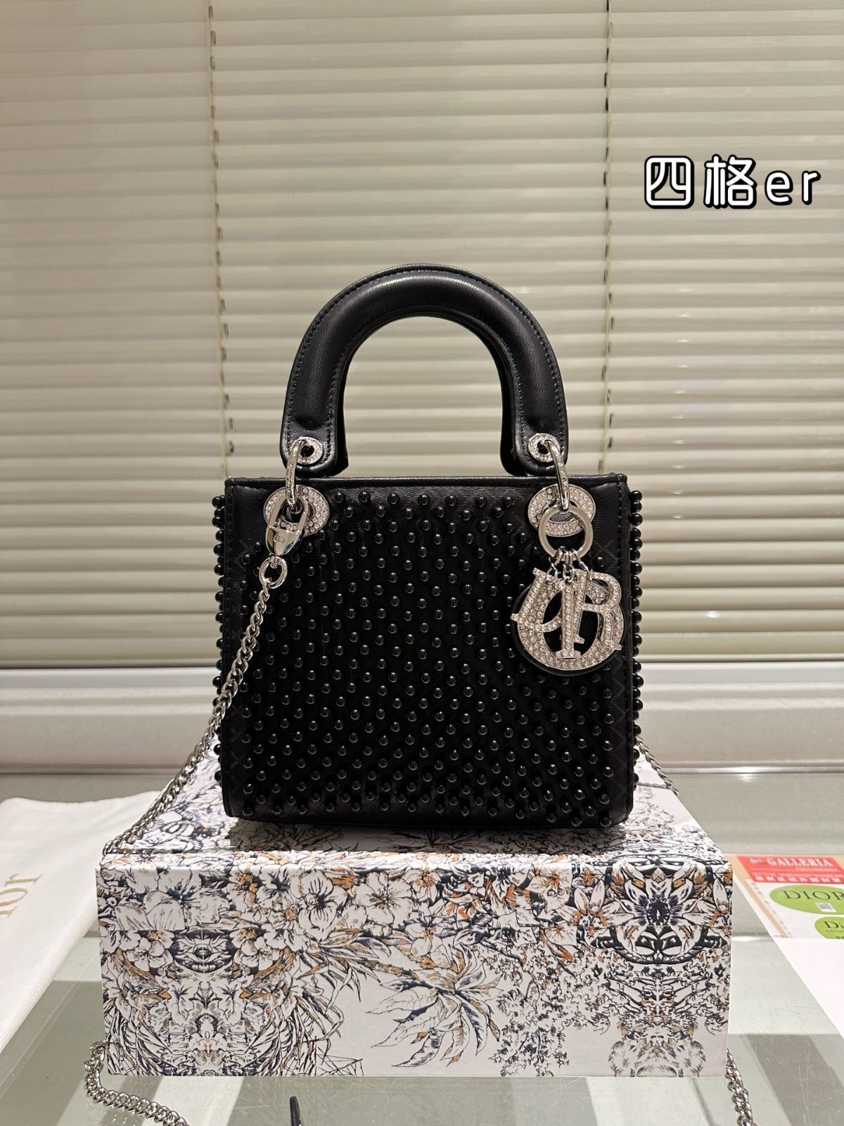 美品 Dior レディディオール ハンドバッグ トートバッグ 箱付き 箱付き】Dior レディディオール ハンドバッグ トートバッグ