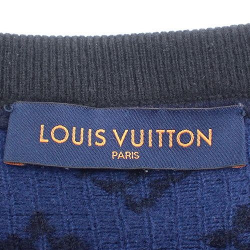 LOUIS VUITTON 2018 ハーフアンドハーフクルーネックニット ルイ・ヴィトン LOUIS VUITTON ハーフアンドハーフモノグラム