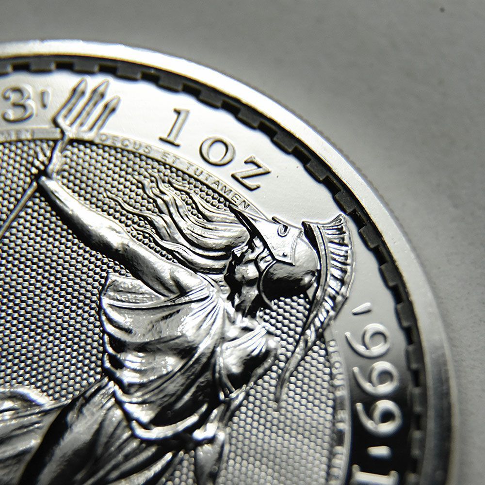 イギリス 2023 チャールズ3世 ブリタニア 2ポンド 1オンス 銀貨 【500