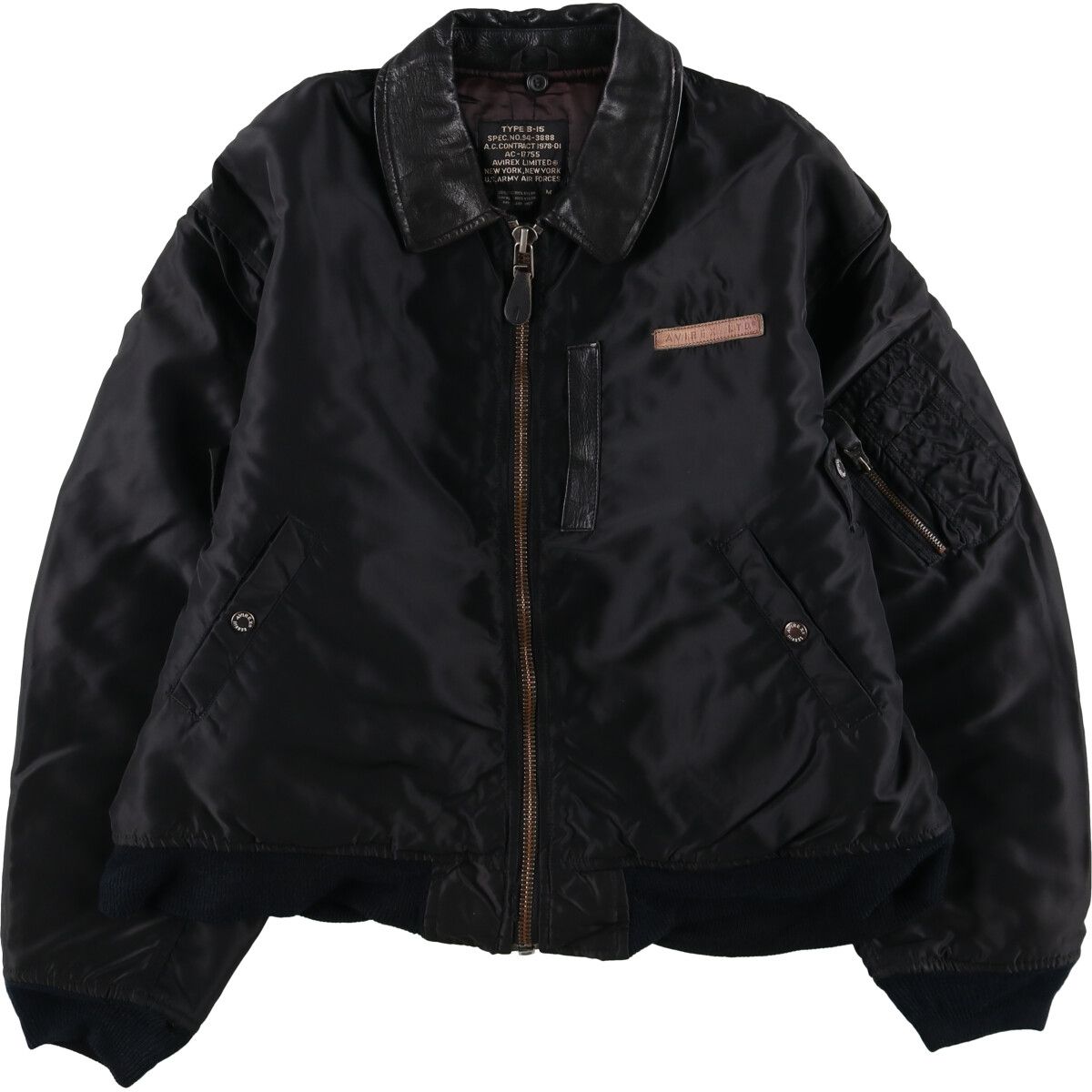 み*ー様 MA-1 B-15C アメリカ製 MA-1 フライトジャケット ネイビー USA製 B-15C ALPHA 90's USA製