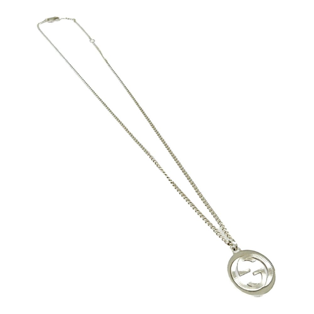 中古】GUCCI グッチ シルバー インターロッキングG ネックレス