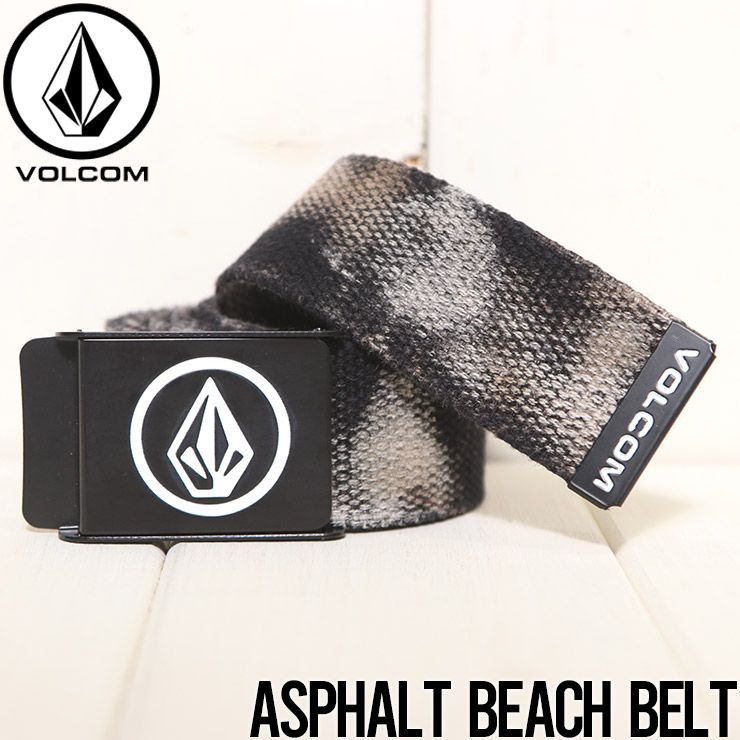 【送料無料】ベルト ガチャベルト ウェビングベルト VOLCOM ボルコム ヴォルコム ASPHALT BEACH BELT D5912400 日本代理店正規品