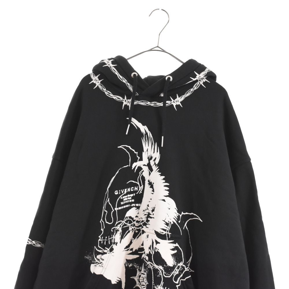 GIVENCHY 4Gゴシックプリントパーカー GIVENCHY (ジバンシィ) 21AW GOTHIC OVERSIZED Hoodie ゴシック