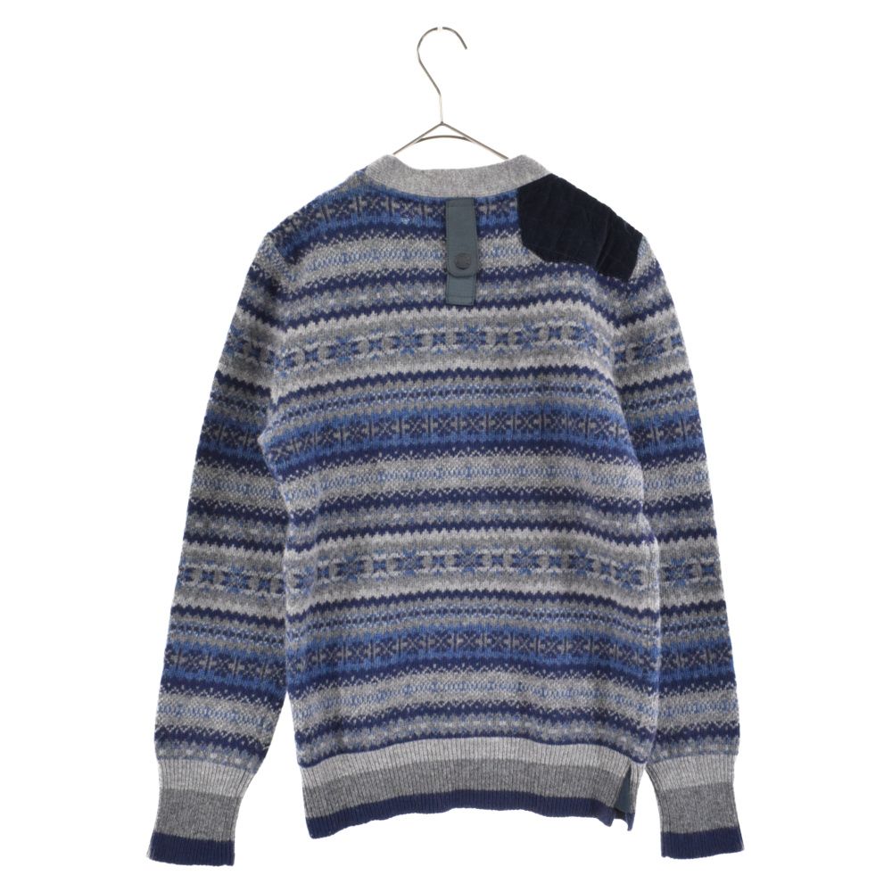 MONCLER　モンクレール　ノルディック　セーター 　ニット　紺 モンクレール ノルディックセーター ネイビー モンクレールニット