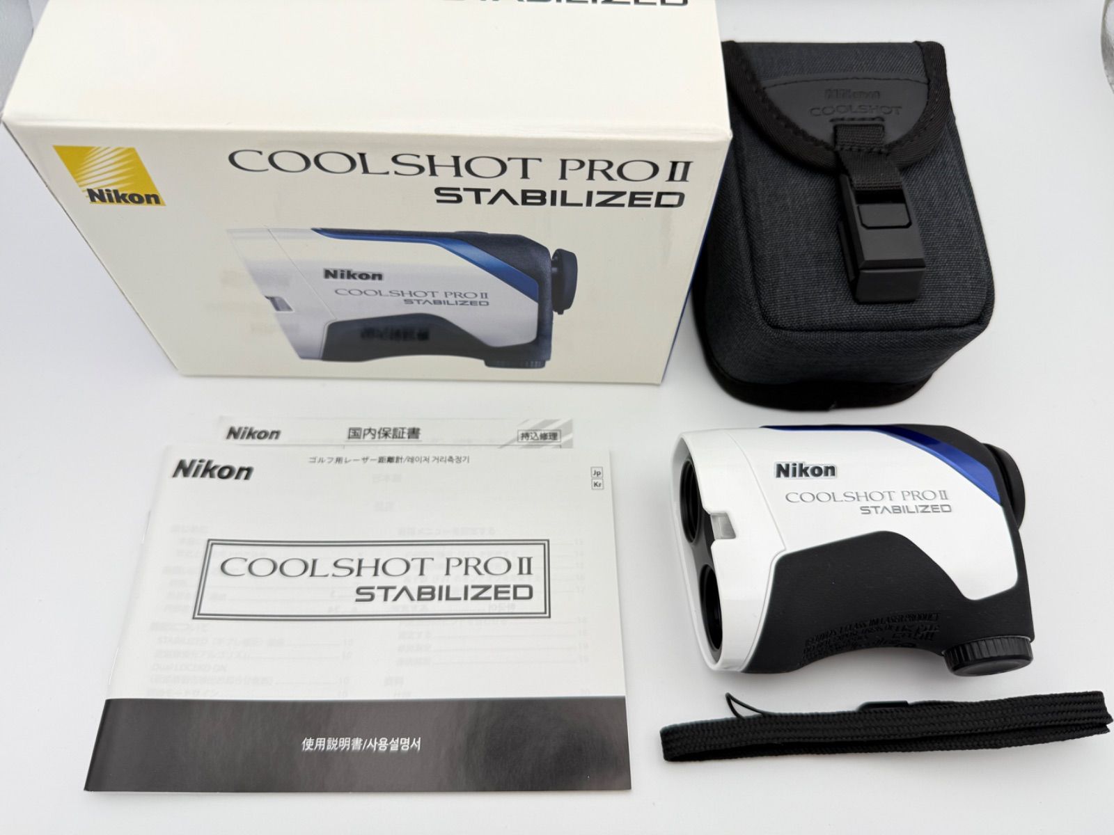 上 Nikon COOLSHOT PRO II STABILIZED ニコン クールショット PRO2 プロ2 スタビライズド ゴルフ用レーザー距離計