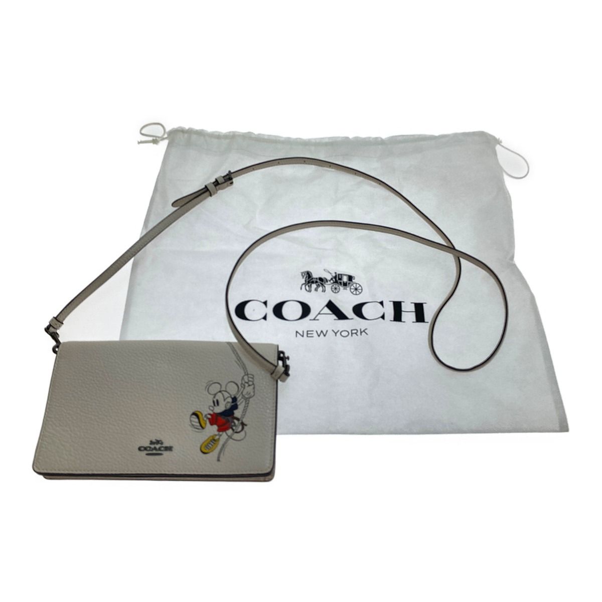□□COACH コーチ ショルダーウォレット ディズニーコラボ ミッキー 