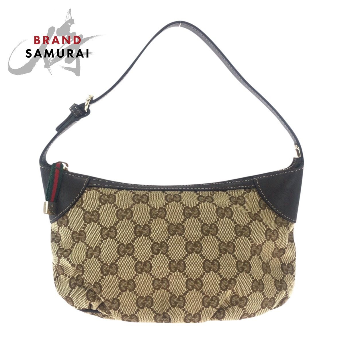 美品 GUCCI グッチ シェリーライン ベージュ ブラウン GG
