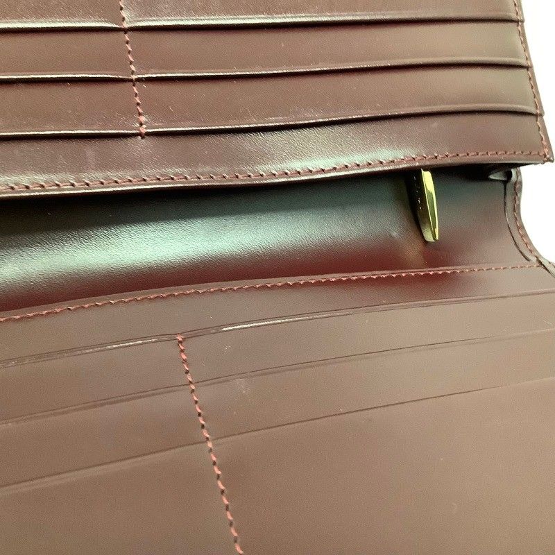 Cartier カルティエ マストライン ボルドー 長財布 札入れ 美品 ギャラ  