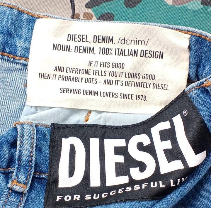 新品】DIESEL デニム レイヤードデザイン カモフラージュ柄 切替
