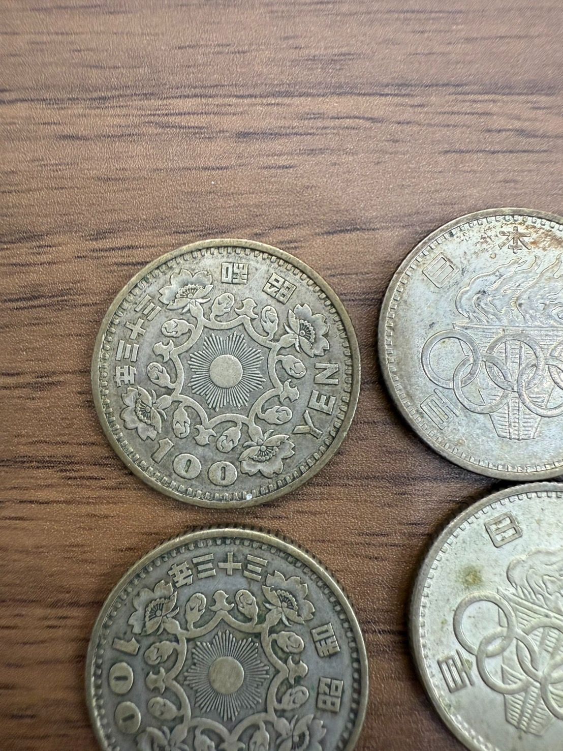 100円銀貨 旧百円玉 記念硬貨 鳳凰 10枚 オリンピック 3枚 稲穂 1枚 合計14枚セット