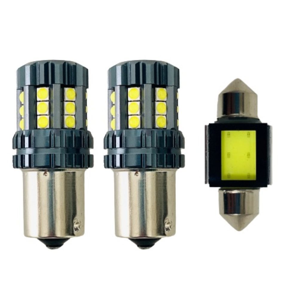 S402 ライトエーストラック [H20.2～現行] 純正球交換用 COB全面発光 LED ルームランプ バックランプ ウェッジ球セット 車内灯 室内灯 パーツ