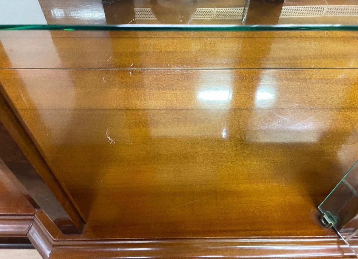 ミラーバック ガラス棚