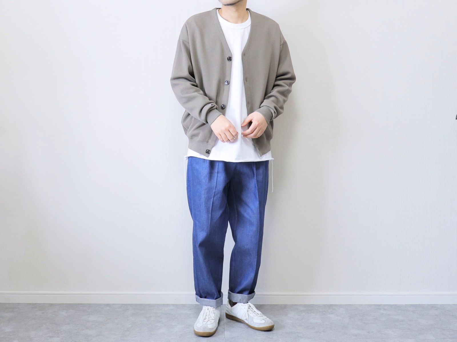 PLESIC / KANOKO CARDBOARD CARDIGAN - OLIVE - Mr.｜メンズ