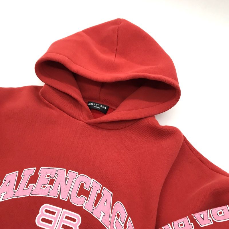 BALENCIAGA フーディー HOODIE WIDE FIT クラックプリント