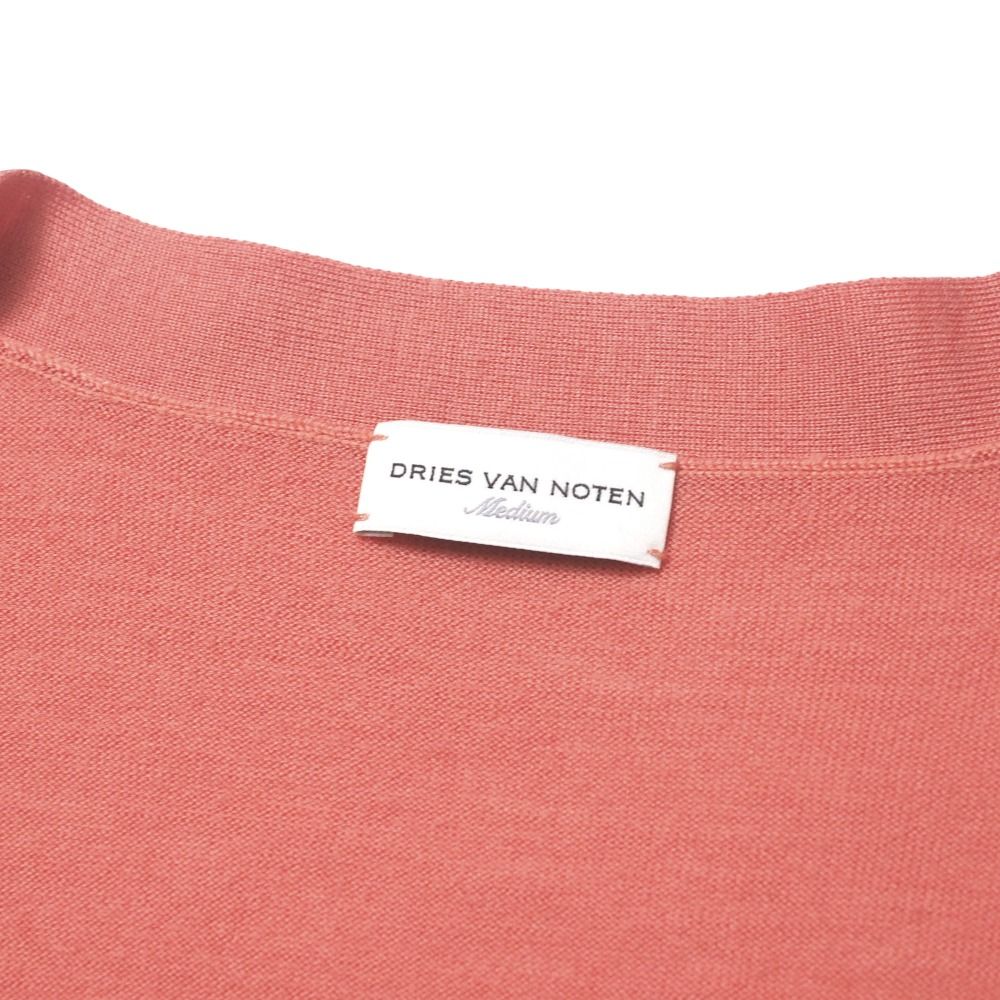 DRIES VAN NOTEN - DRIES VAN NOTEN ドリスヴァンノッテン カーディガン サイズM 半袖 ニット Vネック ブランド古着【中古】20250527/RA4924 DRIES VAN NOTEN ドリスヴァンノッテン カーディガン サイズM